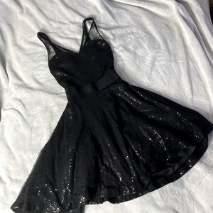 Black Sequin Dress